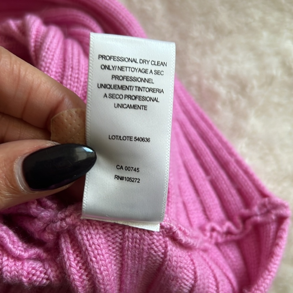 Amur Pink and Purple Cropped Sweater - Picture 8 of 10